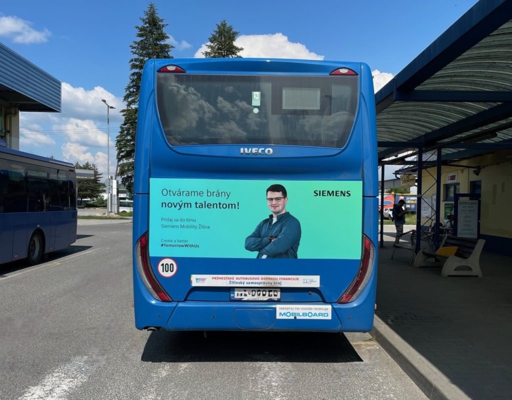 Siemens s kampaní na autobusech v Žilině