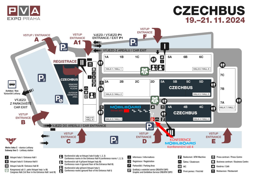 Czechbus 2024 umiestnenie expozície