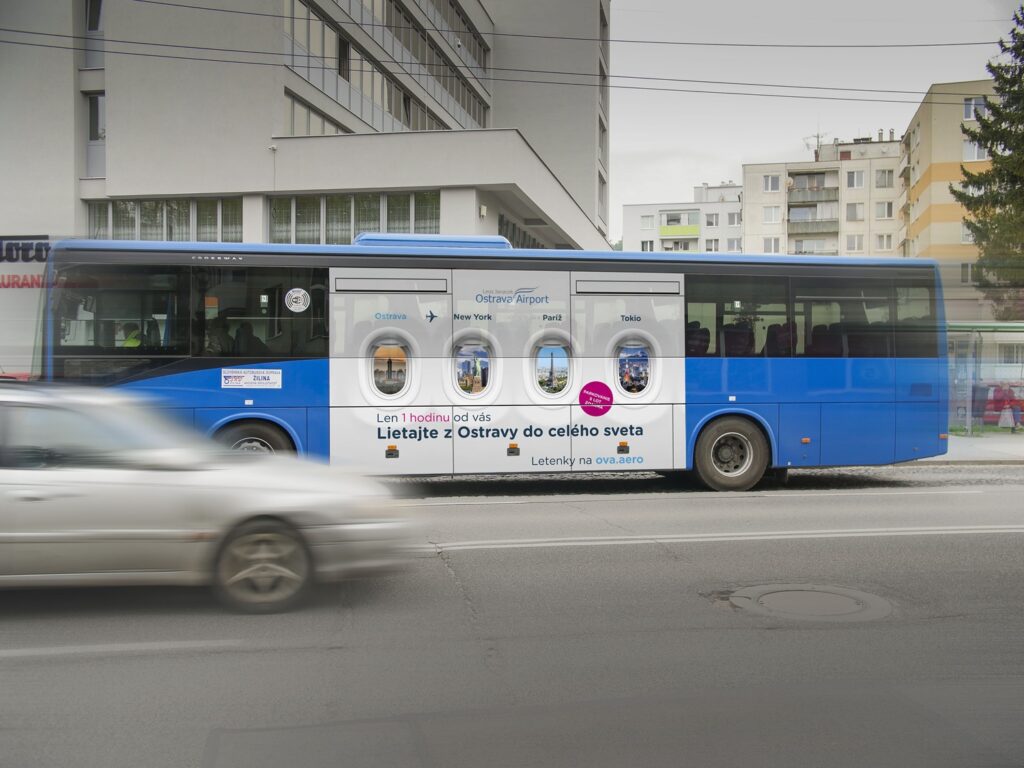 Kampan pre Letisko Ostrava na žilinských autobusoch